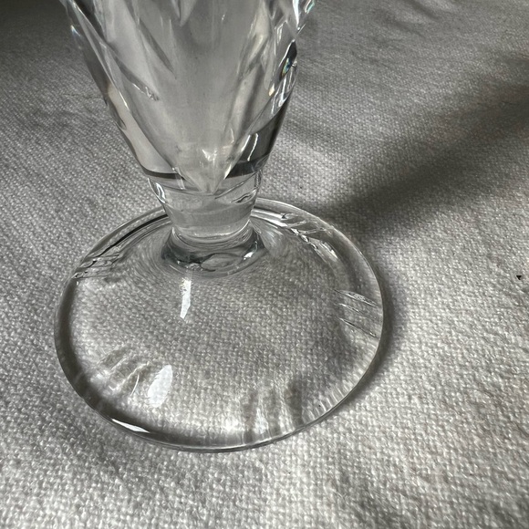 vintage Bohemian cut crystal bud vase. - Picture 8 of 10